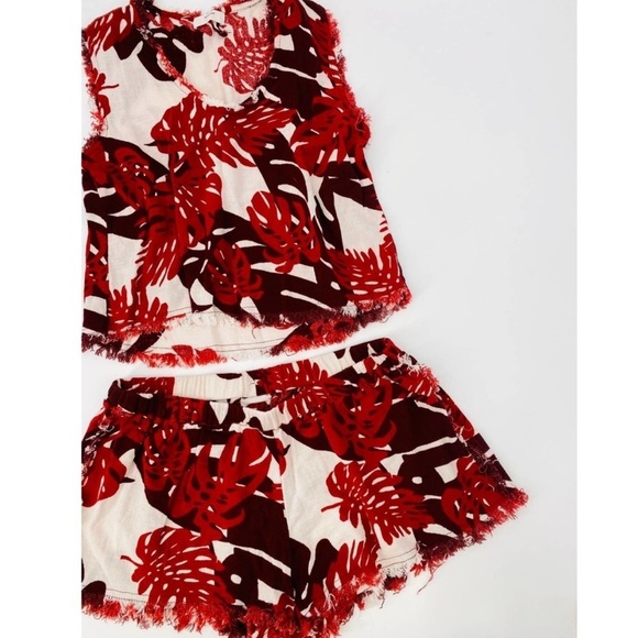 Mikoh red M vintage tahiti lehua floral set - Picture 1 of 10
